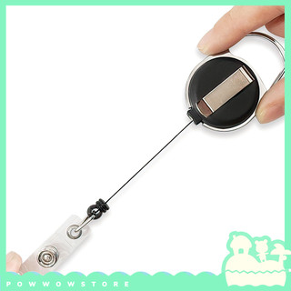 [Sẵn VN] Lõi Tơrua Nhựa Kéo Rút 70cm Sử Dụng Móc Vào Bao Đựng Thẻ Hoặc Móc Khoá Phong Cách Đơn Giản Black Đen