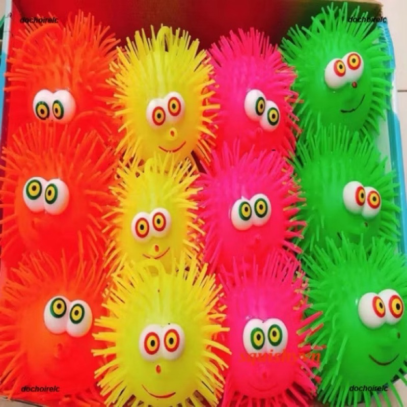 Đồ chơi giải trí Squishy bóp tay giảm stress con vật cao su phát sáng hình Sóc, minion, covit, thỏ…