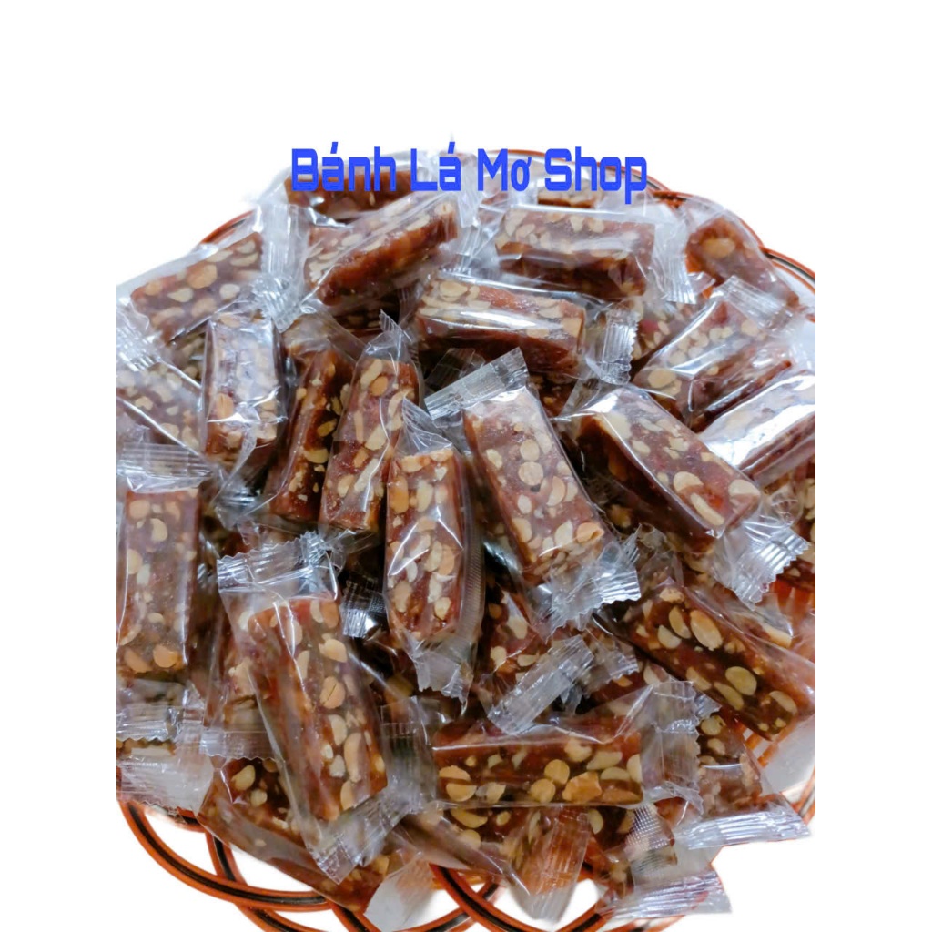 Kẹo chuối gừng cốt dừa đậu phộng Bến Tre đóng máy túi zip