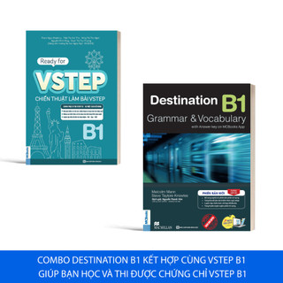 Sách - Combo Luyện thi chứng chỉ Tiếng Anh trình độ B1 - Destination B1 + VSTEP B1