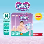 [Tặng miếng ngẫu nhiên] Combo 02 gói tã quần Bobby Siêu Khô Thoáng - 100% Thoáng Khí Ultra Jumbo M/L/XL/XXL/XXL — ảnh 2