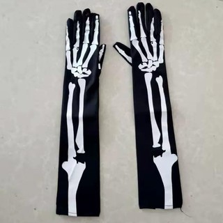 Găng tay xương hóa trang Halloween dùng kết hợp quần áo xương
