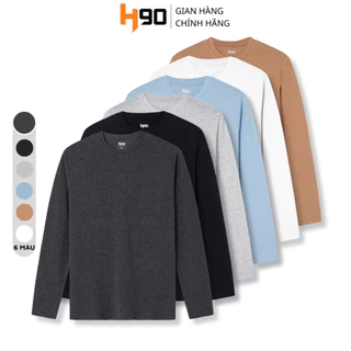 Áo Thun Dài Tay Thu Đông H90 Nam Cổ Tròn