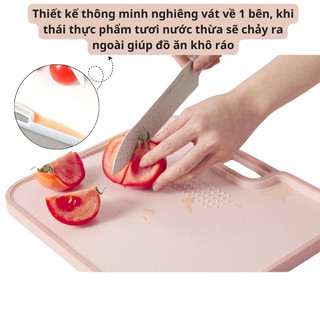 Thớt Chống Trượt Kháng Khuẩn Cao Cấp - Dùng Để Thái, Cắt, Các Loại Rau Củ, Thực Phẩm, Thịt Cá
