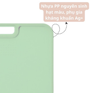 Thớt Chống Trượt Kháng Khuẩn Cao Cấp - Dùng Để Thái, Cắt, Các Loại Rau Củ, Thực Phẩm, Thịt Cá