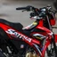 Tem rời cao cấp dán xe Raider FI màu đỏ, sọc nhọn đen xám. Decal cao cấp không bay màu, bong tróc