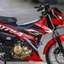 Tem rời cao cấp dán xe Raider FI màu đỏ, sọc nhọn đen xám. Decal cao cấp không bay màu, bong tróc