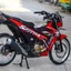 Tem rời cao cấp dán xe Raider FI màu đỏ, sọc nhọn đen xám. Decal cao cấp không bay màu, bong tróc