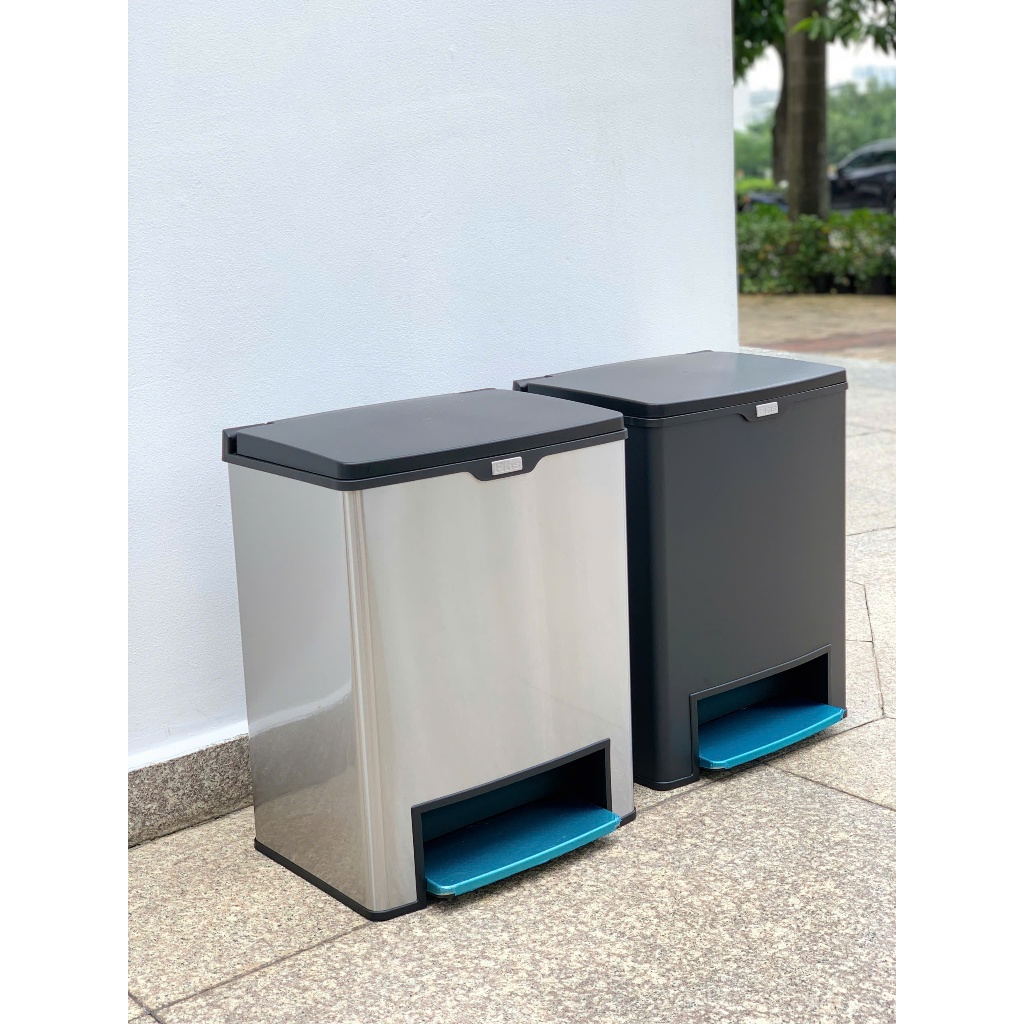 Thùng rác fitis MEGA Lõi đơn 26L to ngang vuông đạp | Shopee Việt Nam