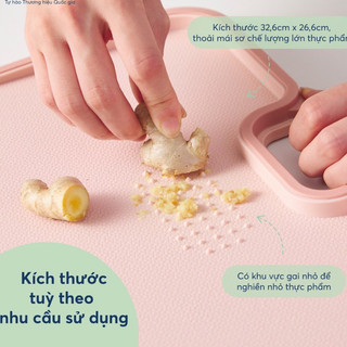 Thớt Chống Trượt Kháng Khuẩn Cao Cấp - Dùng Để Thái, Cắt, Các Loại Rau Củ, Thực Phẩm, Thịt Cá