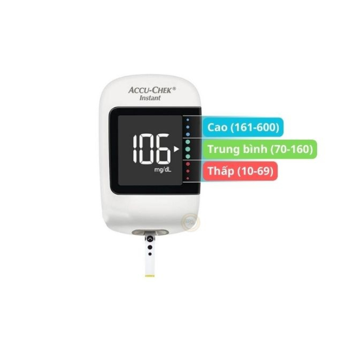 Ảnh Bộ máy đo đường huyết Accu-chek Instant - Có kết nối bluetooth - Có dải màu sắc chỉ thị khoảng đường huyết 4