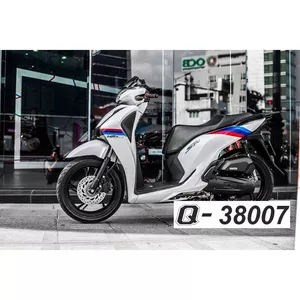 TỔNG HỢP tem rời SH 2017 - Tem xe màu trắng - Vuốt qua xem tiếp - Chế theo yêu cầu, sắc nét, bền màu
