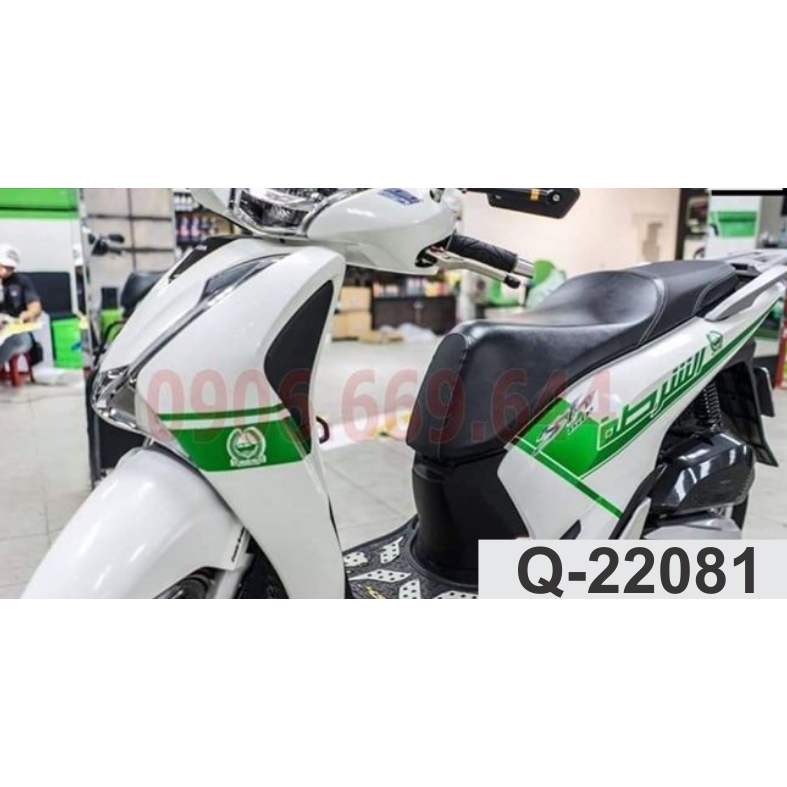 TỔNG HỢP tem rời SH 2017 - Tem xe màu trắng - Vuốt qua xem tiếp - Chế theo yêu cầu, sắc nét, bền màu