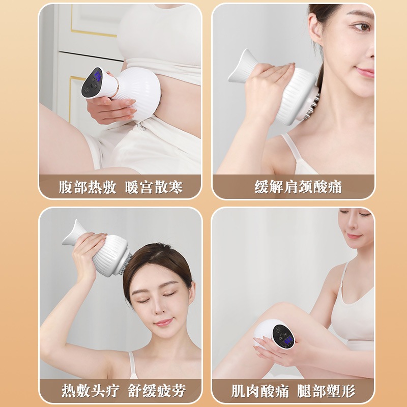 Đầm Rung Mini Giảm Mỡ Bụng Có Điện Di EMS Thiết Kế Cầm Tay Nhỏ Gọn Giúp Đả Thông Kinh Lạc