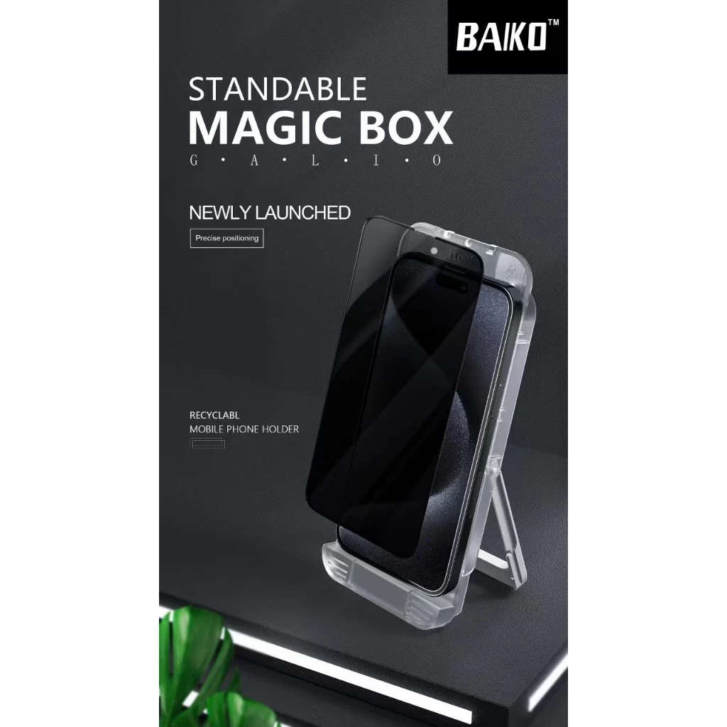 [ TỰ DÁN ]  Kính cường lực iphone Kingkong BAIKO trong suốt Cao cấp siêu mượt, siêu dẻo 11 12 13 14 15 plus pro promax