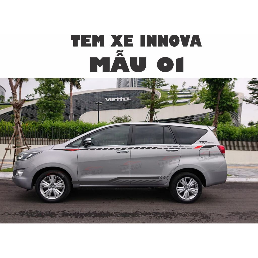 Tem dán xe Innova dán được các đời xe | Shopee Việt Nam