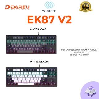 Bàn phím cơ DareU EK87 V2 | Gray x black / White x Black | Dream switch ...