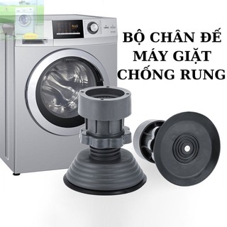 Bộ 4 Chân Chống Rung Máy Giặt, Tủ Lạnh, Tăng Giảm Chiều Cao, Đế Cao Su Chống Trượt Tối Ưu