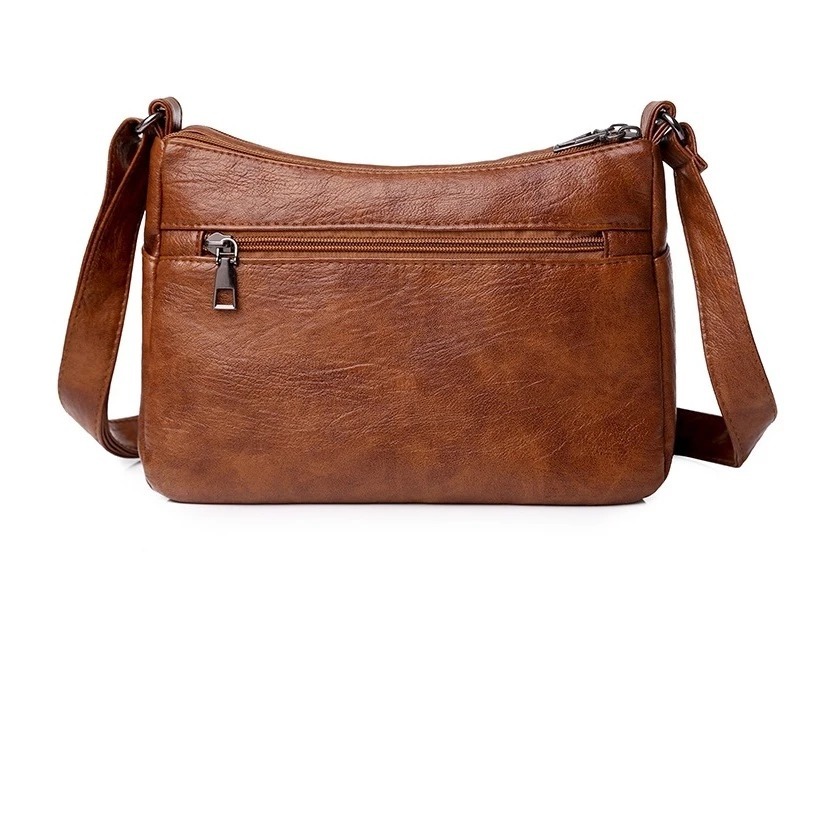 Túi nữ da mềm đeo chéo ngăn 2 tầng kích thước 26x19x11cm VDT135 Mun Store 94
