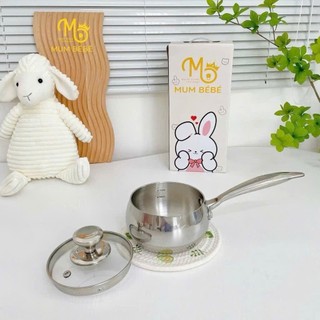 Nồi quánh Mumbebe inox sus 304 kích thước 14cm dùng cho mọi loại bếp