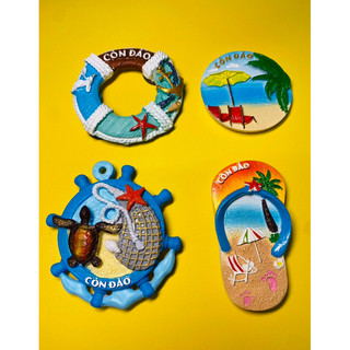 Magnet Côn Đảo, nam châm lưu niệm vẽ handmade trang trí tủ lành