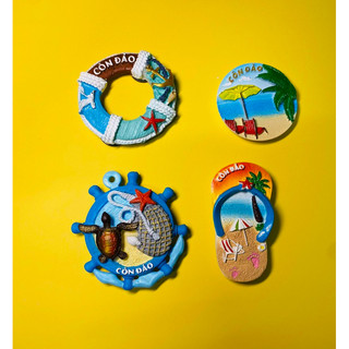 Magnet Côn Đảo, nam châm lưu niệm vẽ handmade trang trí tủ lành
