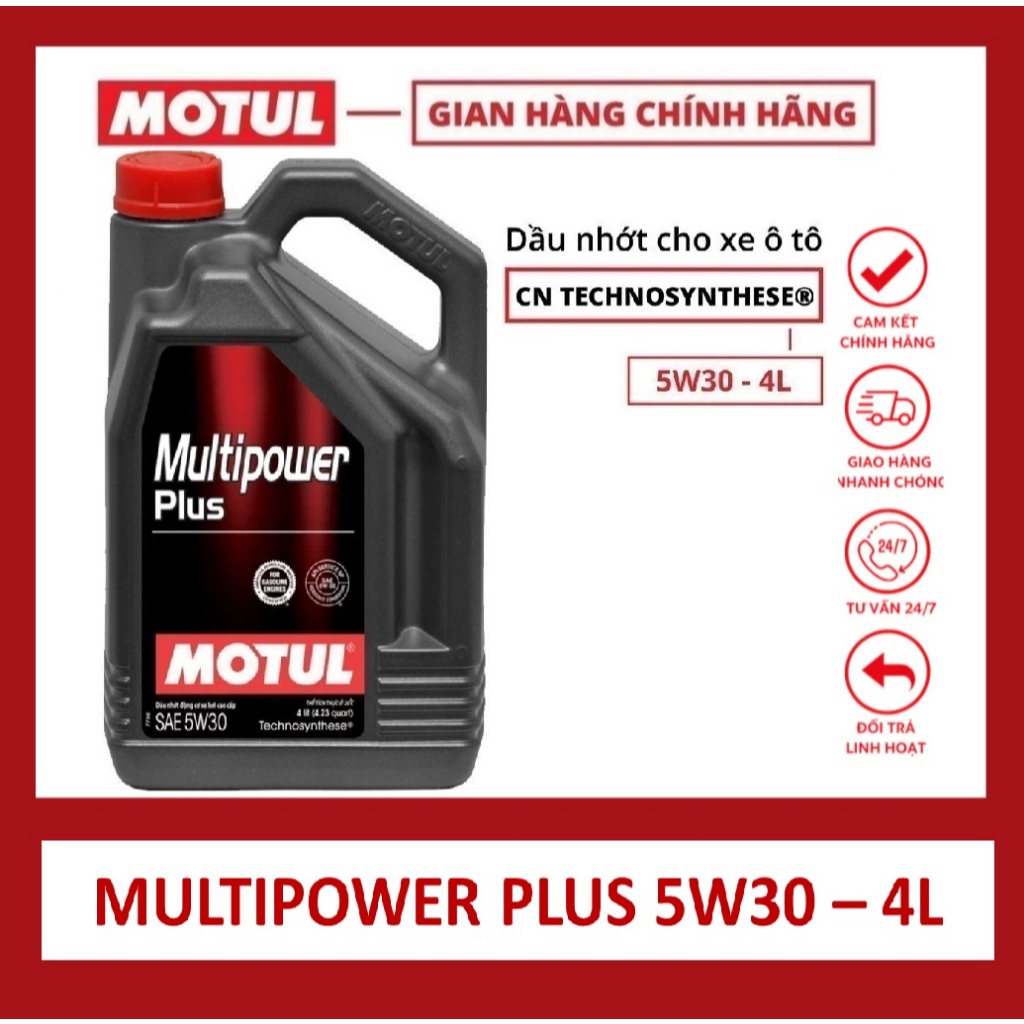 [Hàng Chính Hãng] Dầu nhớt xe ô tô máy xăng MOTUL MULTIPOWER PLUS 5W30 ...