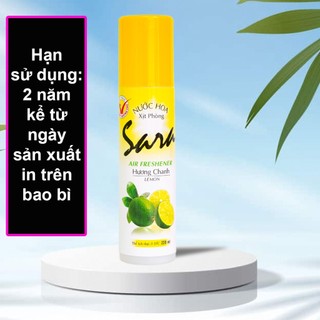 Chai xịt phòng Sara 220ml khử mùi hiệu quả thơm lâu đến 5h - SPCa000005
