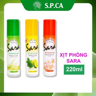 Chai xịt phòng Sara 220ml khử mùi hiệu quả thơm lâu đến 5h - SPCa000005