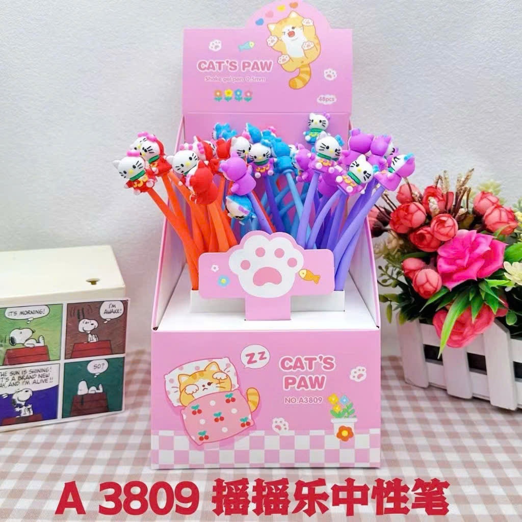 [COMBO 10] BÚT HOẠT HÌNH ĐẦU DẺO - Bút Bi Dẻo Hoạt Hình Đồ Dùng Học Sinh Văn Phòng Phẩm - MÃ: BUTBI57