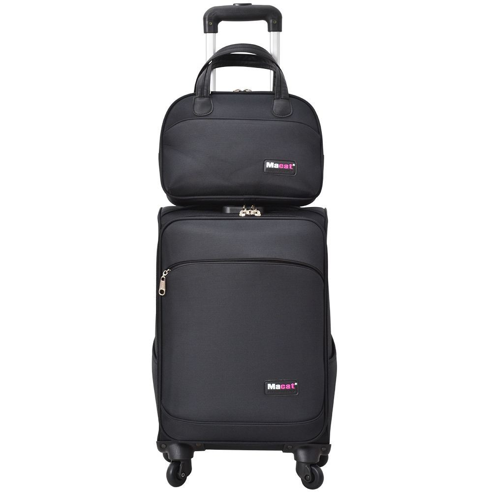 Ảnh Vali du lịch kèm túi nhỏ Macat M19BC - 19inch size cabin màu đen đỏ xanh navy 2
