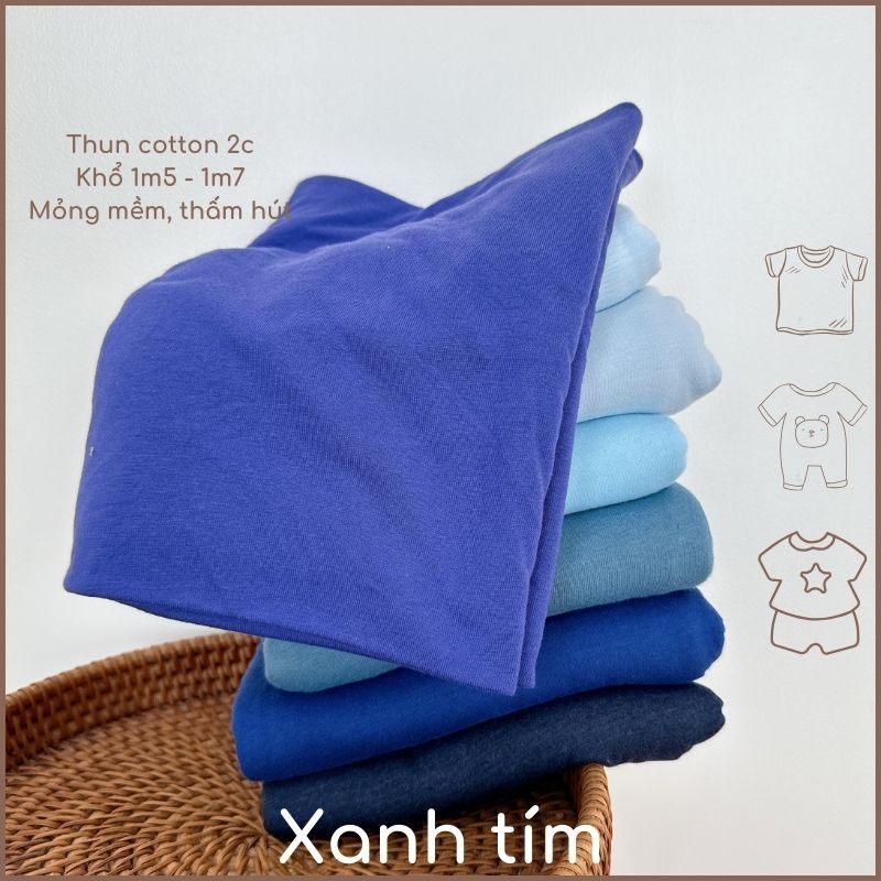 Xanh tím (cotton khô