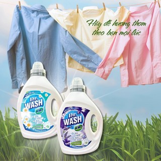 Nước giặt xả quần áo Dr.Wash 4.5l cao cấp lưu hương 24h - SPCa000104