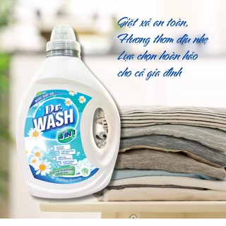 Nước giặt xả quần áo Dr.Wash 4.5l cao cấp lưu hương 24h - SPCa000104