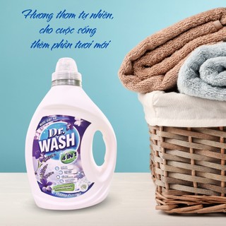 Nước giặt xả quần áo Dr.Wash 4.5l cao cấp lưu hương 24h - SPCa000104