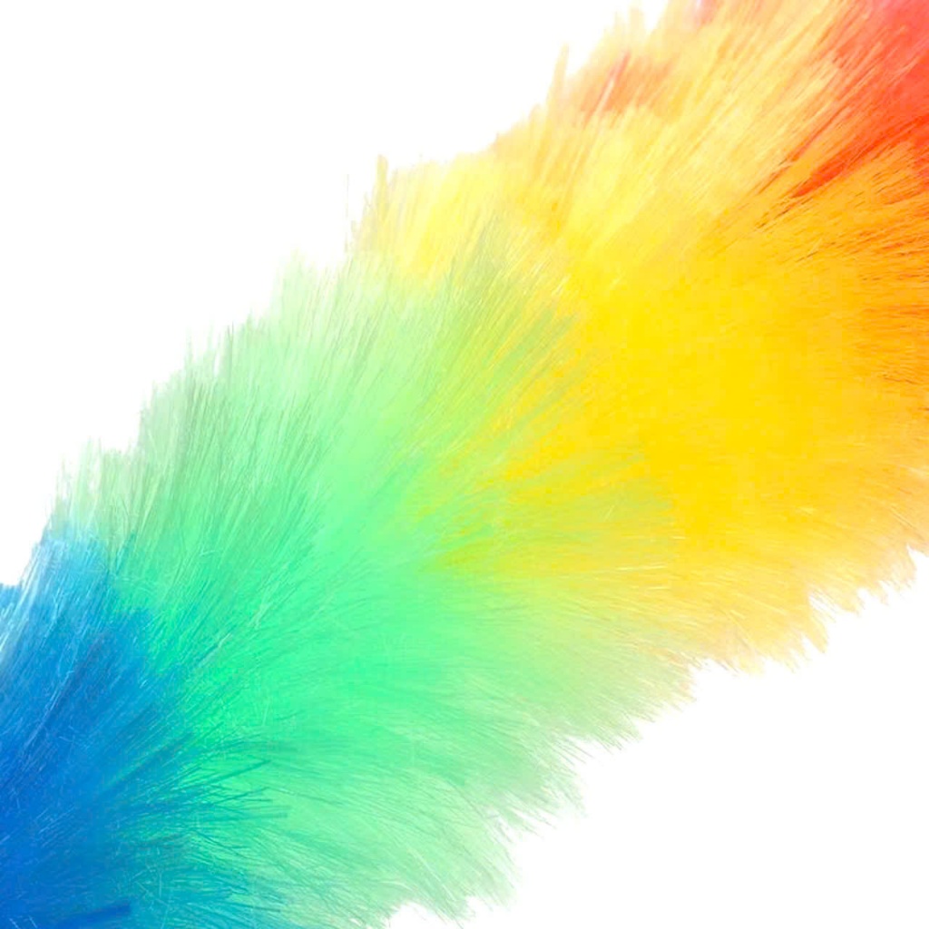 CHỔI PHỦI BỤI SẮC MÀU - Chổi Quét Phủi Bụi Nylon- Chổi Phất Trần Lau Bụi Lông Nhựa Đa Năng Có Thể Uốn Cong MA: CHOI PHUI