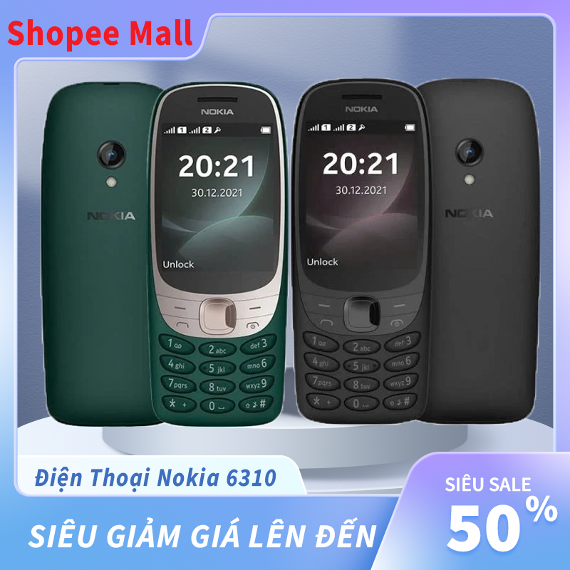 Điện thoại bàn phím Nokia 6310 mới 100% full box chuẩn 4G,điện thoại 4g bàn phím âm thanh to rõ ràng chất lượng tốt 2024