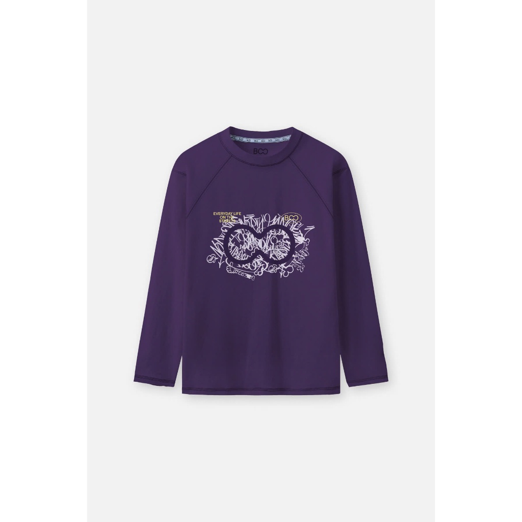 Áo Thun Dài Tay BOO Unisex Cotton Oversized In Big Logo