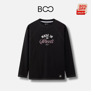 Áo Thun Dài Tay BOO Unisex Oversized Cotton In Graphic Made In The Street