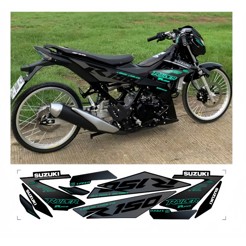 tem rời raider r150 cao cấp chất liêu in 3 lớp chống nước không phai màu nhãn dán decal.