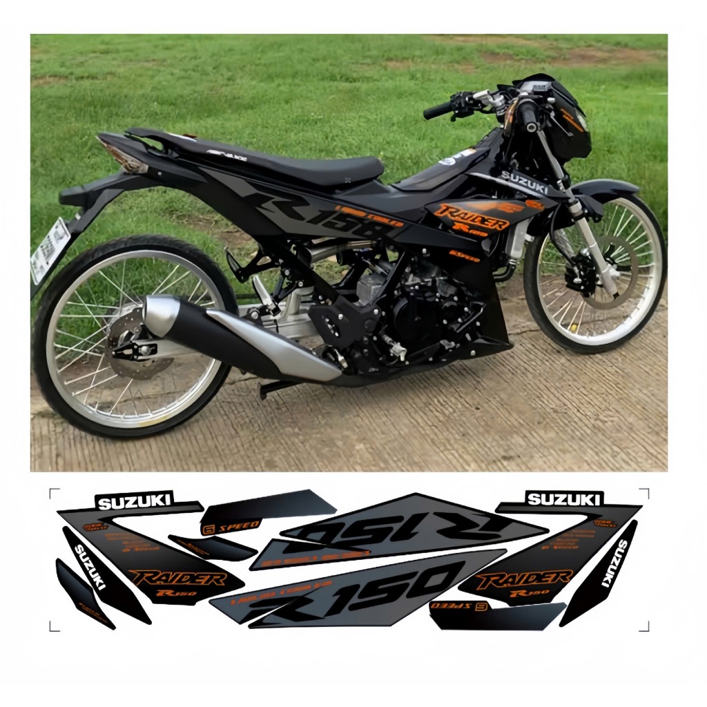 tem rời raider r150 cao cấp chất liêu in 3 lớp chống nước không phai màu nhãn dán decal.