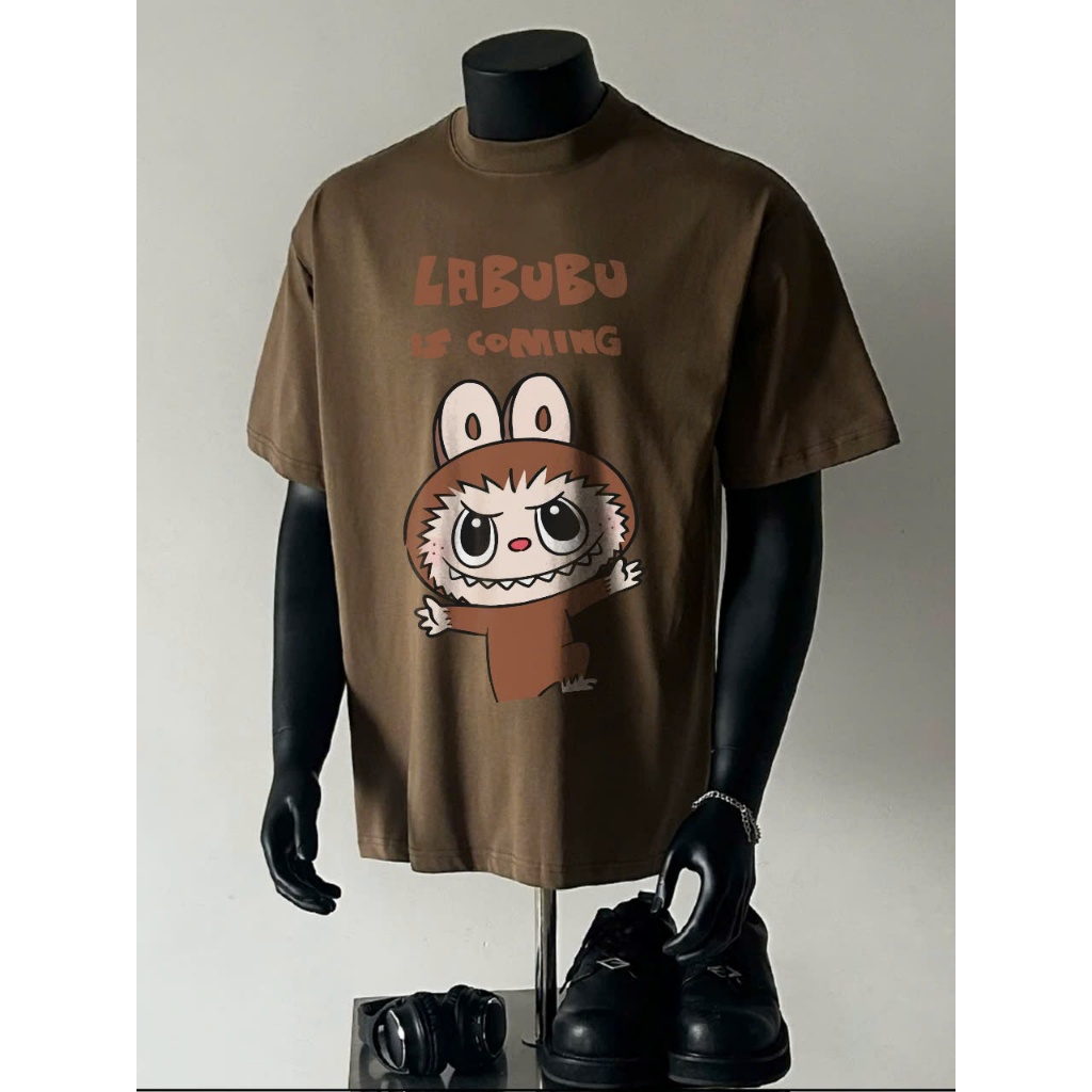 Áo thun Stee Cổ tròn LABUBU 10 Localbrand ICVCVNI Unisex