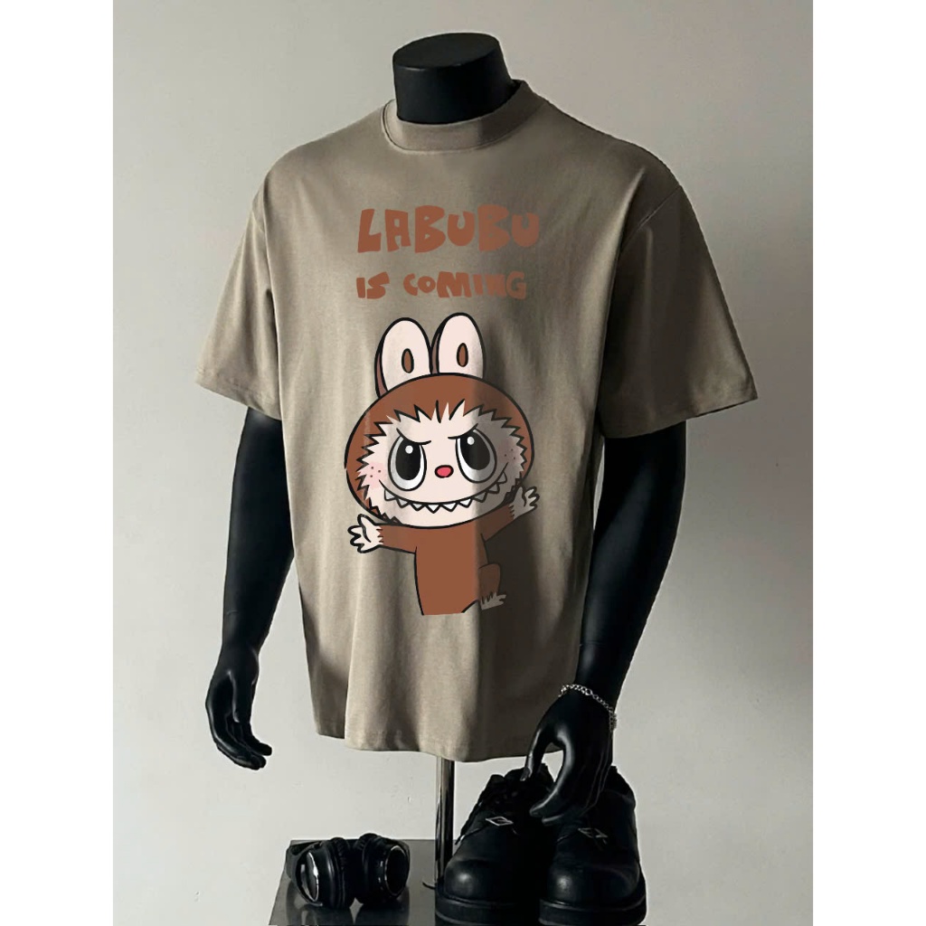 Áo thun Stee Cổ tròn LABUBU 10 Localbrand ICVCVNI Unisex