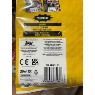 [Update Multipack #1 ]Túi Thẻ Cầu Thủ Bóng Đá Match Attax Update Mega Multipack 1 New Sigings Mùa 2024/25 24/25 (41 Thẻ)
