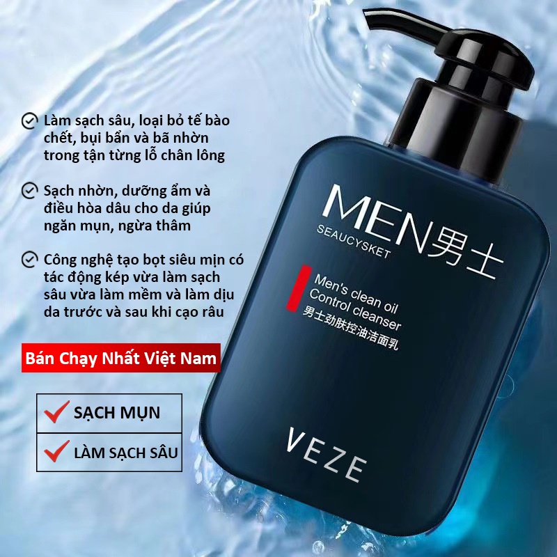 🎁【Mua 1 Tặng 1】Sữa Rửa Mặt Tràm Trà Axit Salicylic  Da Dầu Mụn Kiềm Dầu Làm Sạch Sâu Giảm Mụn ành hiệu quả an toàn
