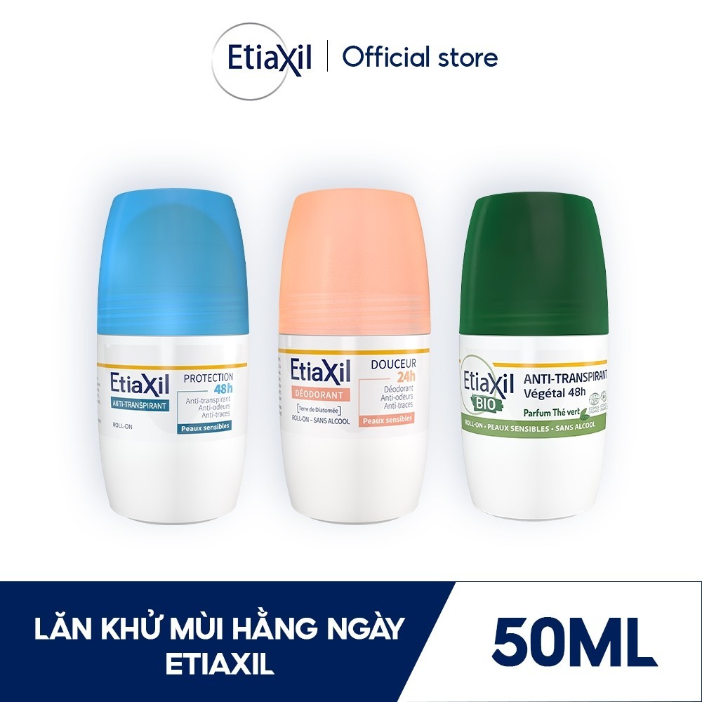 Ảnh Lăn khử mùi hàng ngày Etiaxil Nắp Xanh 50ml 1