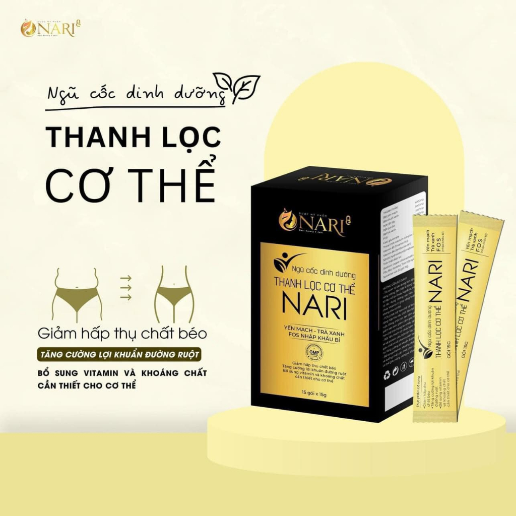 Ngũ cốc dinh dưỡng thanh lọc cơ thể Nari thay thế bữa ăn hỗ trợ giảm cân