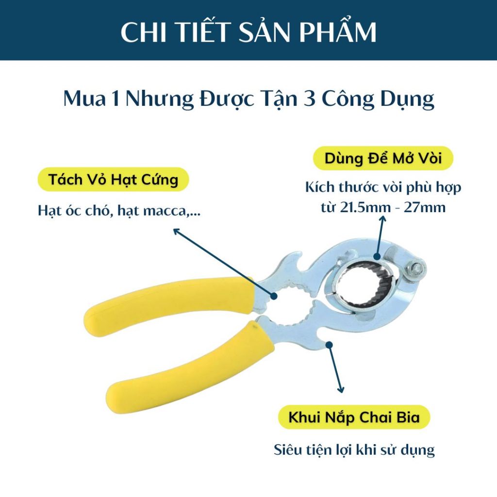 Cờ Lê Đa Năng Vặn Ren Vòi Nước Tay Cầm Cao Cấp (Từ 21 Đến 27mm) HT057 BEBEHOUSE