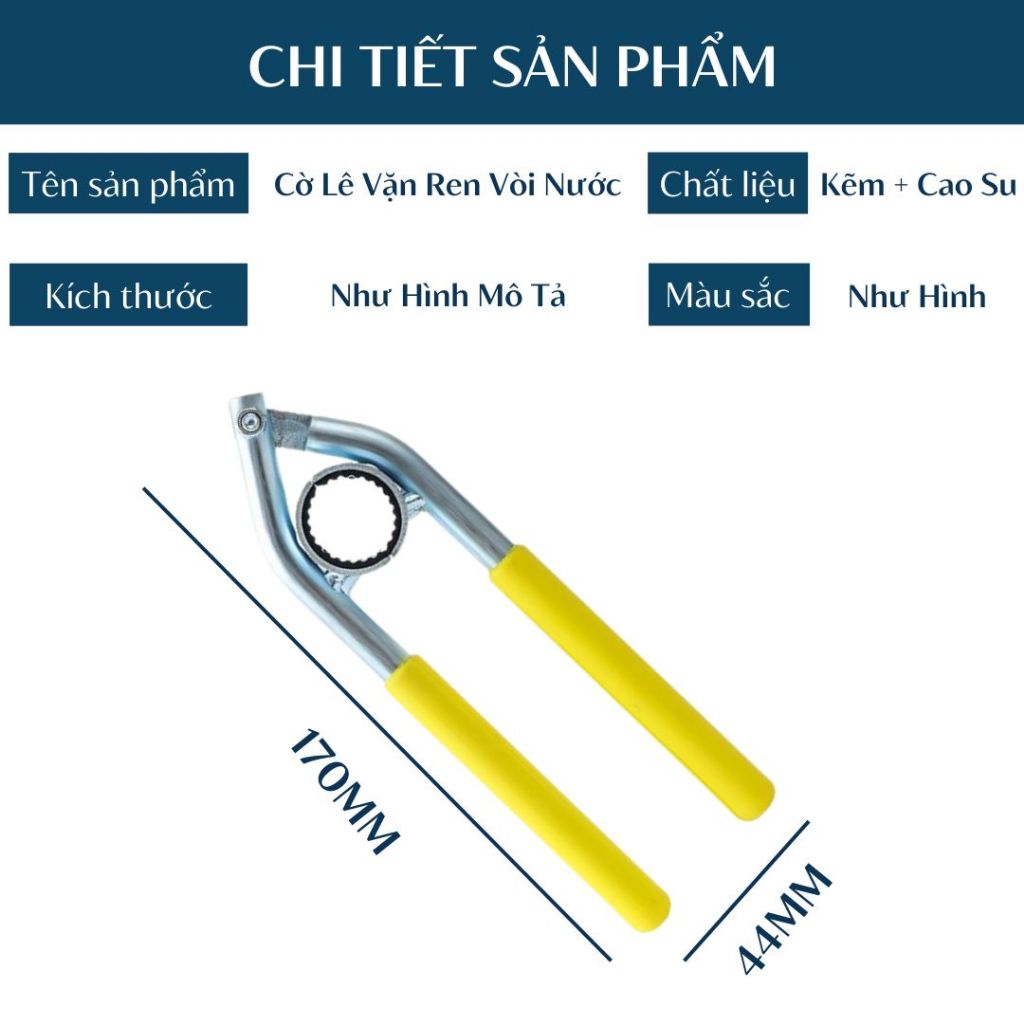Cờ Lê Đa Năng Vặn Ren Vòi Nước Tay Cầm Cao Cấp (Từ 21 Đến 27mm) HT057 BEBEHOUSE