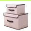 HỘP ĐỰNG ĐỒ, COMBO 2 Hộp Vải Đựng Đồ Quần Áo Đồ Lót Đa Năng Giỏ Đựng Quần Áo Ngăn Tủ Đồ Gấp Gọn Tiện Lợi-MA:043